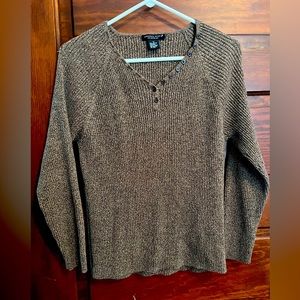 Reference Point V-neck Sweater XL brown